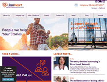 Tablet Screenshot of lionheart.org.uk